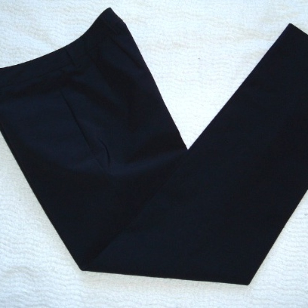 PRADA ITALY NAVY blue DRESS PANTS straight leg stretch TROUSERS I44